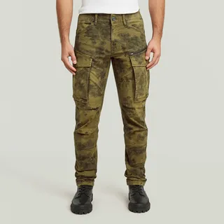 G-Star Rovic Zip 3d Regular Tapered Hosen - Vintage Dust Dark Olive Forest Camo - 28 - 32