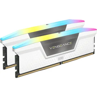 32GB (2x16GB) CORSAIR VENGEANCE RGB DDR5-6000 RAM CL40 Arbeitsspeicher Kit White