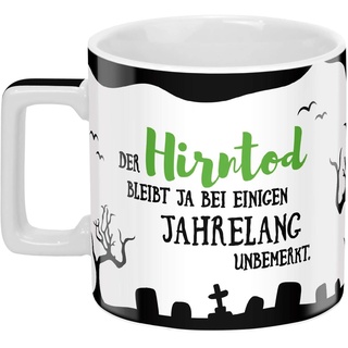 SHEEPWORLD Tasse mit Spruch "Unbemerkt" | Sheepworld Wortheld-Tasse, Porzellan, 45 cl, Mehrfarbig | Tasse lustig, Sprüche-Tasse | 46531