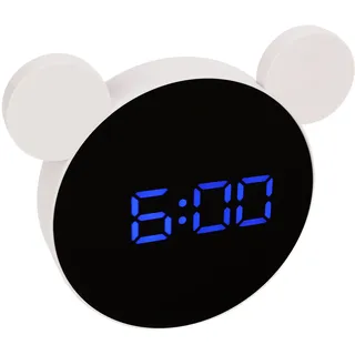 Gespiegelter Digitalwecker,Spiegeluhr,Spiegelwecker,Kinderwecker,Wecker Led,Wecker für Schlafzimmer