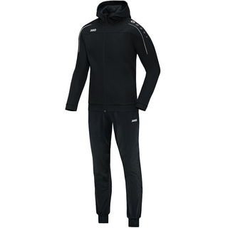 Jako Trainingsanzug Polyester Classico mit Kapuze Schwarz XXL - Jogginganzug 2-teilig für Sport und Alltag, Jogginghose & Trainingsjacke