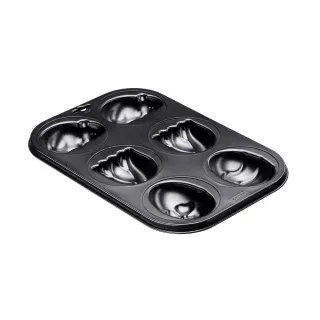 Kaiser Backform Frühling 6er Tray, Attraktive Kuchenform mit Rezept, 1 Stück