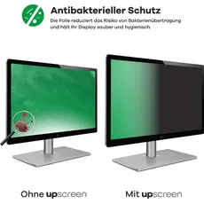 upscreen Spy Shield Blickschutzfilter (15", 16 : 9), Bildschirmfolie