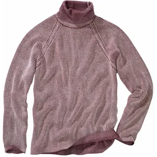 Chenille-Rollkragenpullover Rosa 54