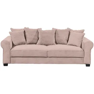 Mid.you Schlafsofa , Rosa , Textil , Füllung: Polyester,Polyester , 247x95x125 cm , Stoffauswahl, Liegefunktion, Rücken echt , Wohnzimmer, Sofas & Couches, Schlafsofas, Sonstige Schlafsofas