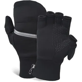 TrailHeads Trainingshandschuhe Wandelbar mit Powerstretch - Fingerlose Handschuhe für Damen - Wintersport- und Fahrradhandschuhe Damen - klein/mittel