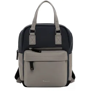Rucksack TAMARIS "Rucksack TAS Gianna", Damen, Gr. B/H/T: 31cm x 34cm x 17cm, blau (blau 500), Obermaterial: 60% Polyurethan PU. 40% Polyester PES., Rucksäcke Rucksack