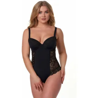 After Eden D-cup & up Body »MILA« mit Spitze, verstellbare Träger, mit Bügel, vorgeformte Cups, feminin, schwarz