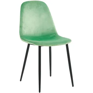 Mid.you Stuhl , Mintgrün , Textil, Holzwerkstoff , konisch , 41x83x44 cm , Esszimmer, Stühle, Esszimmerstühle