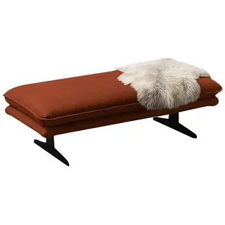 W.Schillig Polsterhocker broadway Leder 145 x 43 x 71 cm Braun
