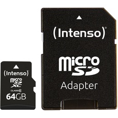 Bild microSD Class 10 64 GB + microSD-Adapter
