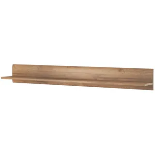 Feldmann-Wohnen Wandboard Tulsa Eiche Grandson 180 cm / 22 cm / 22 cm , Braun , Holz , Rechteckig , 180x22x22 cm , Wohnzimmer, Regale, Wandregale