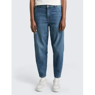 Tom Tailor Denim Damen Barrel Mom Fit Jeans 10119 - Used Mid Stone Blue Denim L