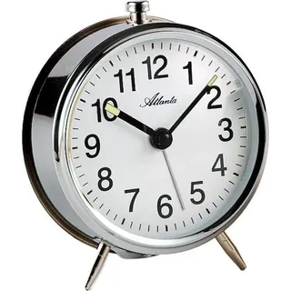 Atlanta 1051/19 Mechanischer Wecker Metall silbern mechanisch rund - Silber