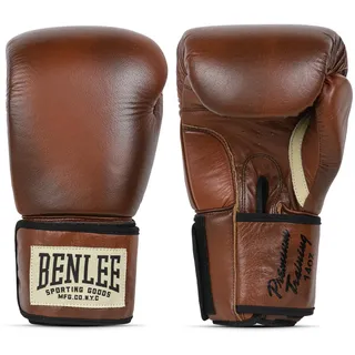 BENLEE Rocky Marciano Benlee Leather Boxing Gloves Premium Training 16 oz Brown/Black/Beige, 199041