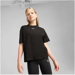 Puma T-Shirt »ESS BOXY TEE G« kastenförmiger Schnitt, für Jugendliche, sportlicher Stil, schwarz