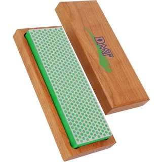 DMT Diamond WhetstoneTM Diamant Schleifstein in Holzbox 6" Extrafein, Messerschärfer in Profiqualität, 15cm Wetzstein für Messer und Werkzeuge, Made in USA, W6E