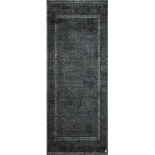 Barbara Becker Fußmatte Square, Schmutzfangmatte waschbar, für Eingangsbereich Wohnungstür, Fußabstreifer, Türmatte, Anthrazit, 67 x 170 cm