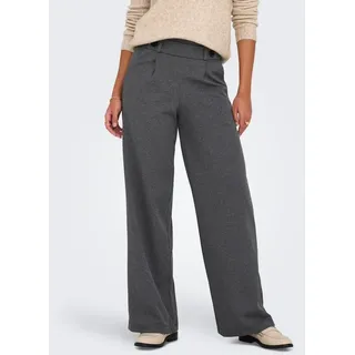 Jdy Damen Jdygeggo New Long Pant JRS Noos Hose, Medium Grey Melange/Detail:Black Buttons, S / 30L EU