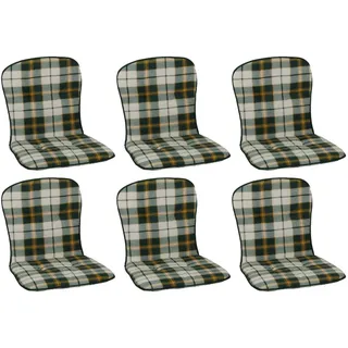 BEO Niederlehner Auflage 80 x 44 cm grün kariert 6 St.