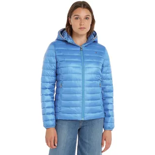 Tommy Hilfiger Damen Jacke Padded Global Stripe Jacket Übergangsjacke, Blau (Iconic Blue), XS