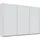Schwebetürenschrank OTELI 271 x 210 x 62 cm Weiß
