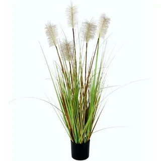 I.GE.A. Kunstgras Pampasgras, I.GE.A., Höhe 90 cm, im Kunststofftopf beige