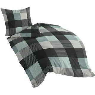 BIERBAUM 6452_02 Bettwäsche, Designed in Germany, Türkis, 135 x 200 cm