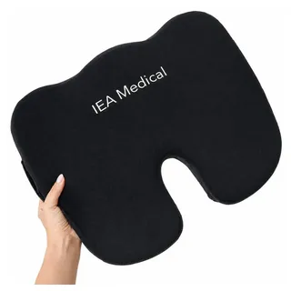 iea medical Sitzkissen Ergonomisch 40 x 40 cm Schwarz