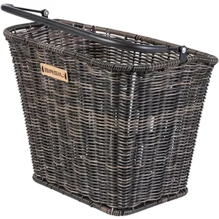 Basil Bremen Rattan Look Fahrradkorb braun