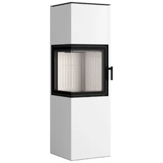 Hajduk Kaminofen Pixel XL | 7 kW | rechteckiger Kaminofen | Weiß