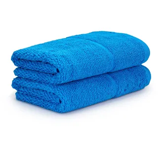 Frottana Pearl Handtuch 50 x 100 cm aus 100% Baumwolle, Dark Pool 2er Set