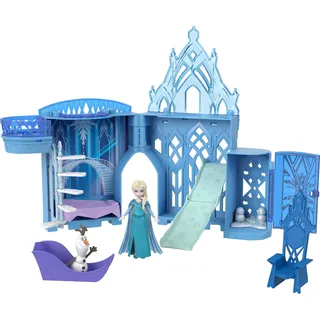 Mattel Puppenhaus-Spielset Elsas Stapelschloss blau JDP63