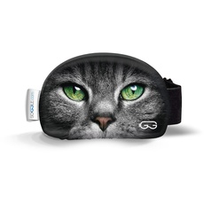 Soggle Skibrillen Schutz Überzug aus Mikrofaser (one Size), Farbe:Eyes cat