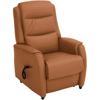 Valdera Fernsehsessel , Hellbraun , Leder , Echtleder , 72x109x82 cm , Made in Eu , Lederauswahl, Stoffauswahl, Relaxfunktion, Netzbetrieb, Aufstehhilfe , Wohnzimmer, Sessel, Fernsehsessel