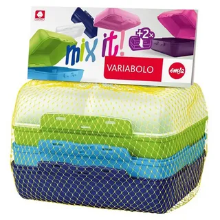 Emsa Variabolo rechteckig Aufbewahrungsbehälter-Set, 4-tlg. Boys (517053)