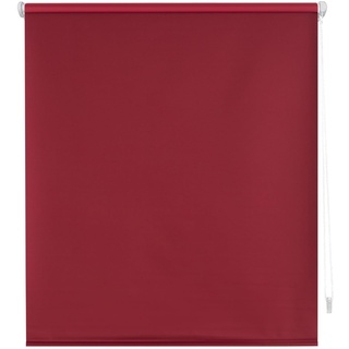 Decorblind | Verdunkelungsrollo, glatt, ohne Werkzeug und ohne Bohren, Maße: 67 x 180 x 180 cm (B x L), Maße Stoff: 64 x 175 cm, einfarbig, Bordeaux, Jalousie für Fenster