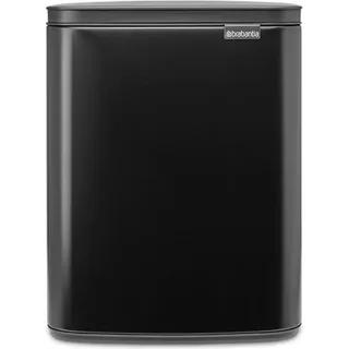 Brabantia BRABANTIA atkritumu tvertne Bo 12l Matt Black 230363 - Schwarz