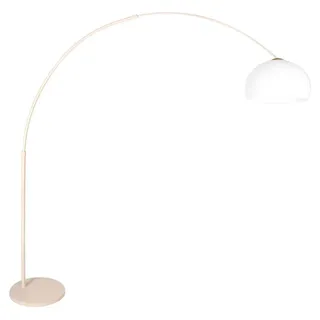 Steinhauer - stehlampe - Sparkled Light - beige weiß - kunststoff metall - bogenlampe - E27 - 4314CR - Beige, Weiß