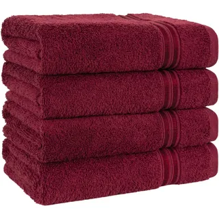 hammetex Handtuchset 4-tlg. rot