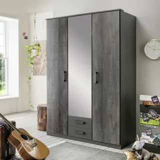 WIMEX Drehtürenschrank Duisburg 135 x 199 x 58 cm Grau
