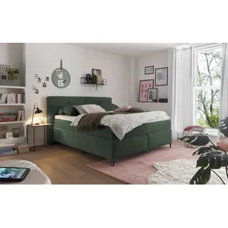Set One by Musterring Boxspringbett »Fairfield« mit Metallfuß schwarz, Wendematratze, Breite 160 oder 180 cm,