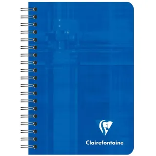 Clairefontaine 8500C - Packung mit 5 Notizbücher mit Spiralbindung, 9 x 14 cm, blanko, 90 g, 90 Blatt, farbig sortiert, 1 Pack