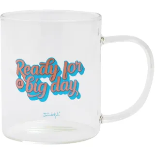 Mr. Wonderful Glass Mug - Ready for a big day