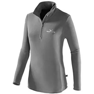Black Crevice Damen Fleece Skirolli, grau/Silber, 46