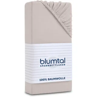 Blumtal Bettlaken Jersey 90 x 200 cm Elfenbein 2 St.