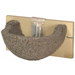 None CJ Wildlife Nistkasten Holzbeton Einzelnest Grau 20 cm x 13 cm x 4 cm