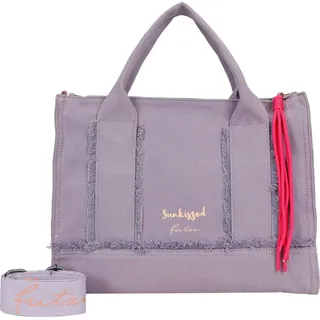 Fritzi aus Preußen Handtasche Umhängetasche Tote Bag Limited Washed Denim Shopper Washed Purple violett - Violett, Lila