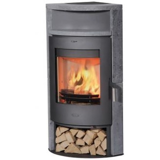 FIREPLACE Samba Stahl gussgrau/Speckstein