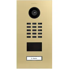 DoorBird D2101V IP Video Türstation, Beige (RAL 1001) | Video-Türsprechanlage mit 1 Ruftaste, RFID, HD-Video, Bewegungssensor